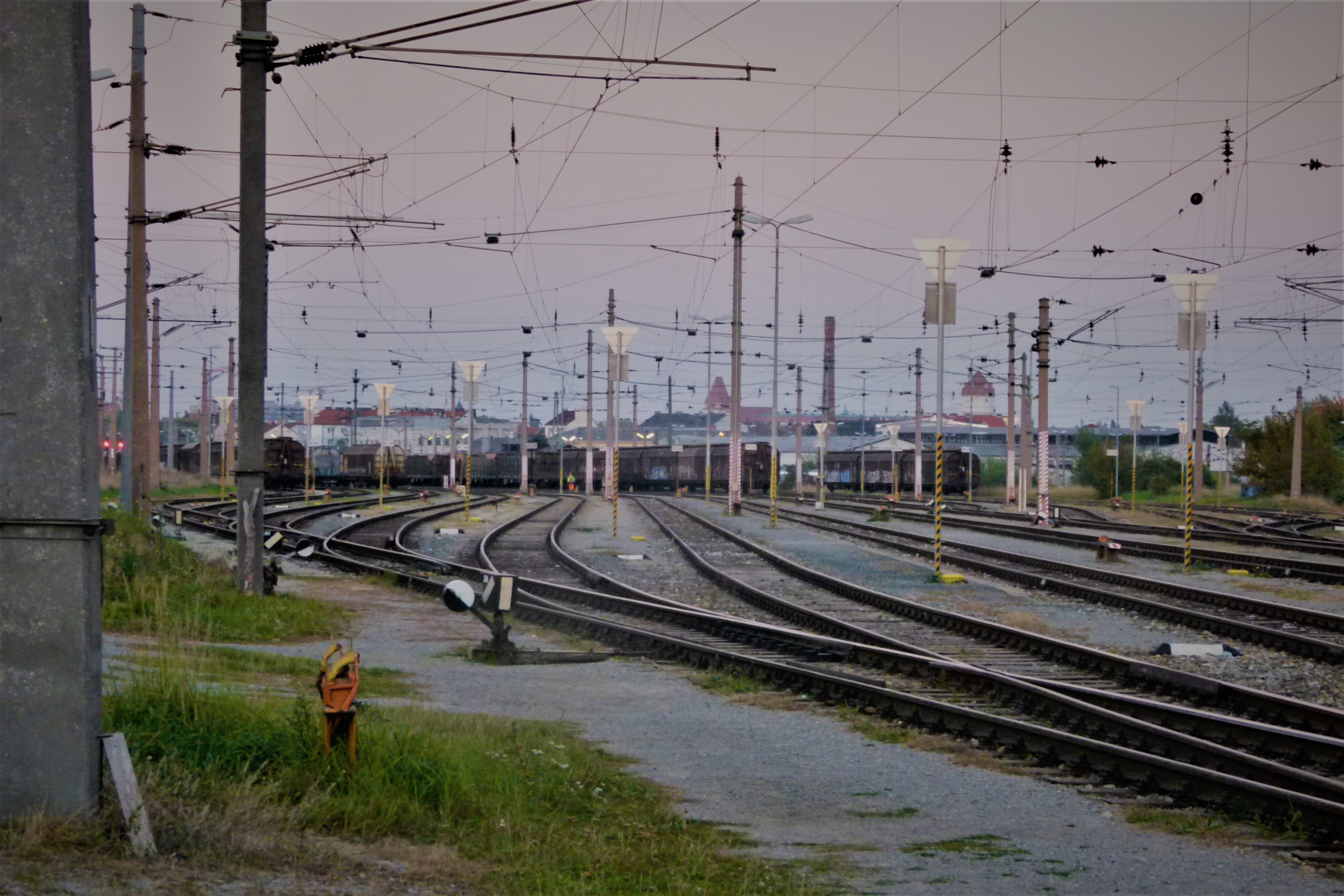 Gleise des Verschiebebahnhof Wiener Neustadt