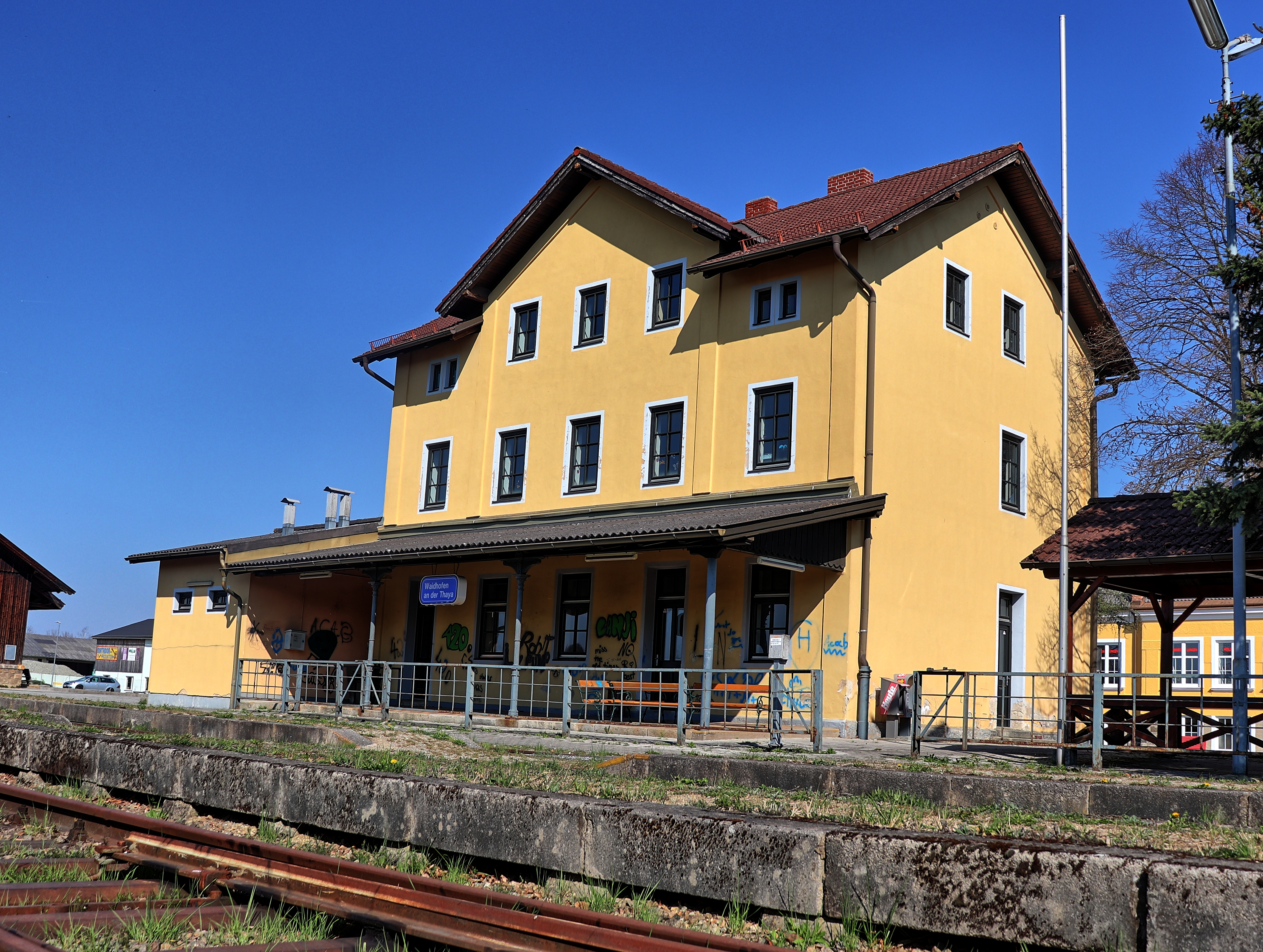 Verlassene Bahnhof von Waidhofen/Thaya